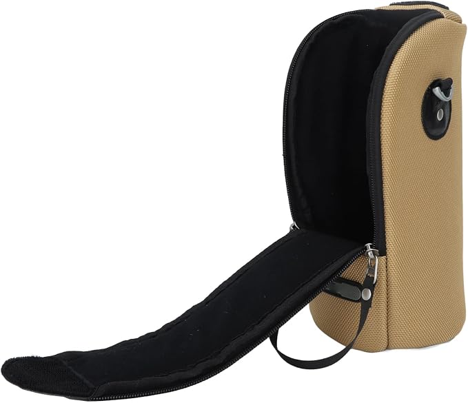 Camera Lens Pouch, Shockproof Nylon Large DSLR Camera Lens Case with Shoulder Strap for Outdoor - Image 5