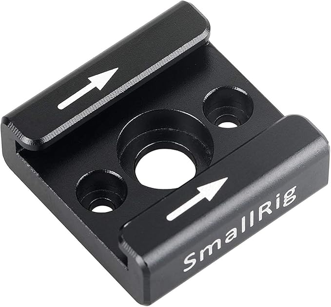SMALLRIG Cold Shoe Mount Adapter with 1/4" Thread - 1241 | 1/4" Thread Hole to Cold Shoe Adapter, Mounts on Camera & Camcorder Rigs for Mic/LED/Monitor Accessories by SmallRig