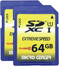 INLAND 64GB SDXC Flash Memory Card Standard Full Size SD Card (2 Pack) by INLAND