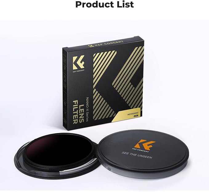K&F CONCEPT 52mm ND100000(16.6 Stops) High Definition ND Lens Filter | Optical Glass Fixed Neutral Density Lens Filter with 28 Multi-Layer Coatings (Nano X Series) FN706 - Image 9
