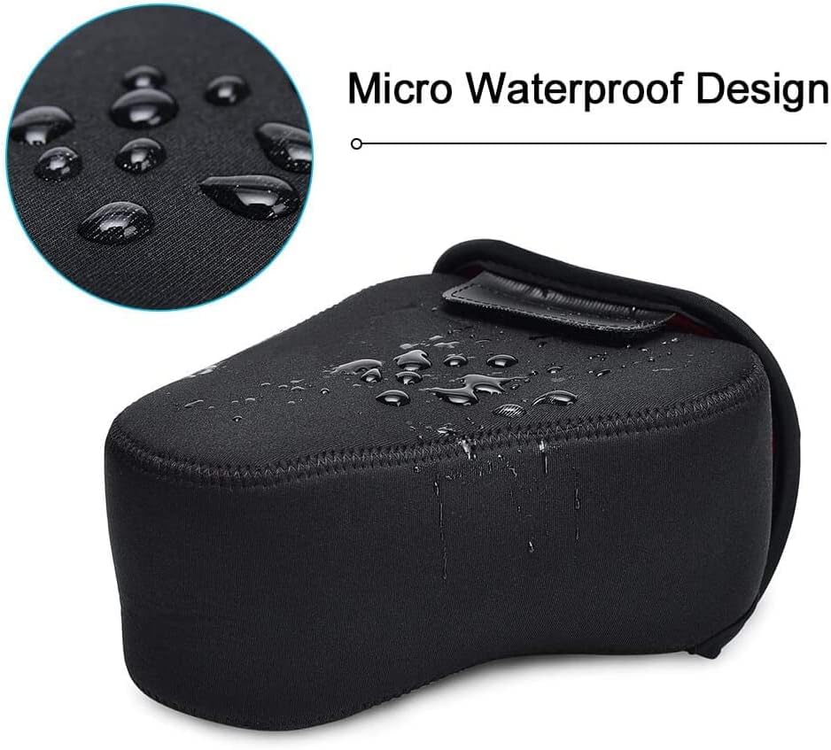 CADeN DSLR SLR Camera Sleeve Case with Neoprene Protection, Compatible for Nikon, Canon, Pentax, Sony and ect...(Medium Black) - Image 5