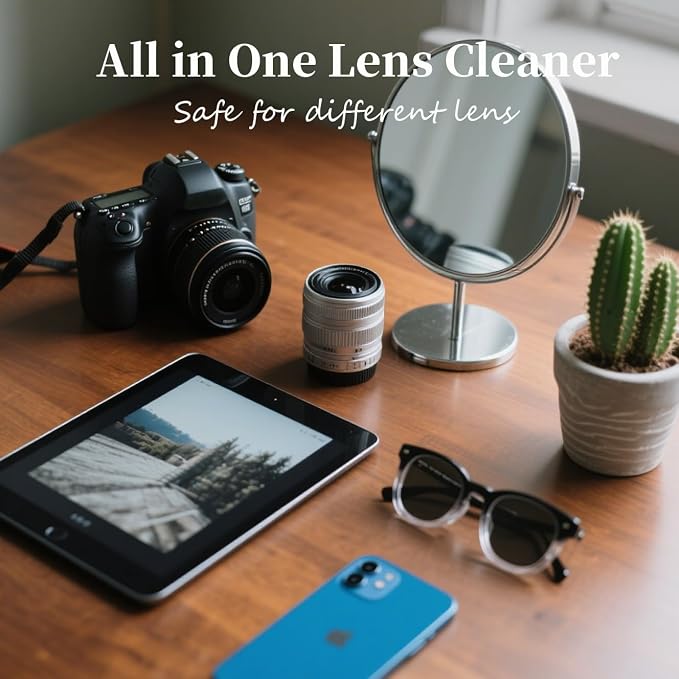 2-Pack Eye Glasses Cleaner Spray, Travel-Sized Screen Cleaning Kit with Touchscreen Mist for iPhone, Sunglasses, Computer, Laptop Screens, Phone Electronics with Eyeglass Cloth and Case Lid - Hatstart - Image 6