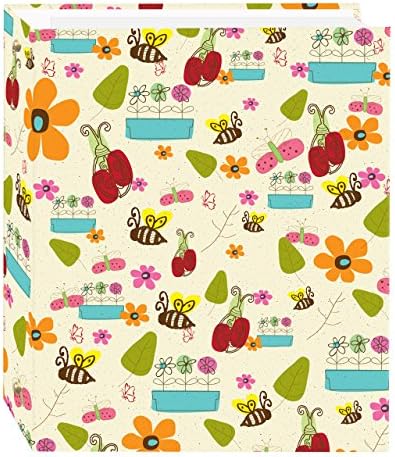 Magnetic Self-Stick 3-Ring Photo Album 100 Pages (50 Sheets), Doodles Design by PioneerPhotoAlbums