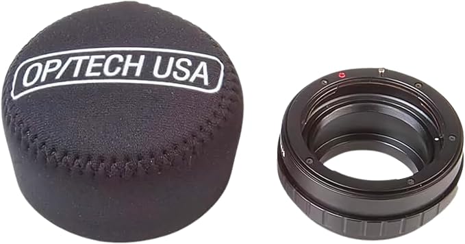OP/TECH USA Fold-Over Neoprene Lens Pouch – Camera Lens Case for safe Lens Cover storage, Great for Photography & outdoor shoot, Keeps your Lens secure with No-Lose Lid-251 (Black) - Made in USA - Image 4