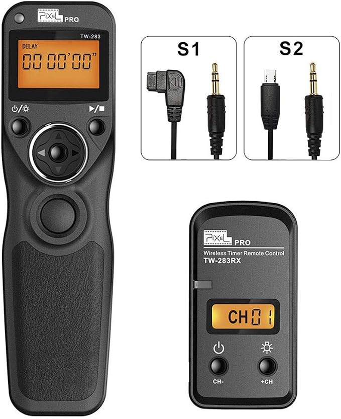 Wireless Remote Shutter Compatible for Sony Alpha a7 a7II III R RII RIII A7IV a7RIV a7S a300 a6000 a6500 a6400 a6300 a77II a100 a300 a450 a500 a580 a700 a850 a33 a55 a58 a65 a77 a99 RX100 II III IV by Pixel