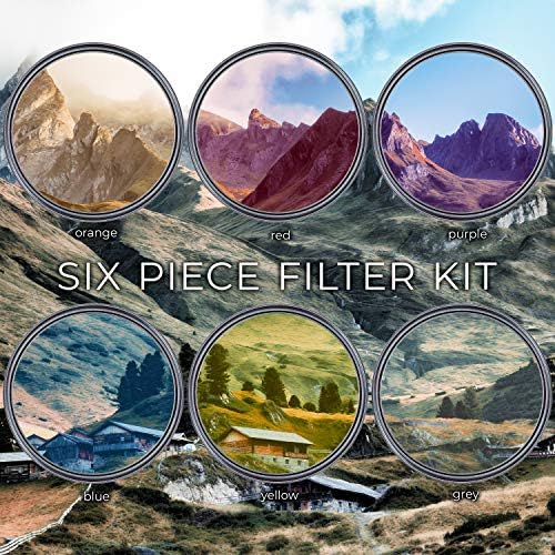 Ultimaxx 67MM Lens Accessory Kit - 6PC Gradual Color Filter + UV CPL FLD Filter + Macro Close Up Set (+1 +2 +4 +10) - Image 3