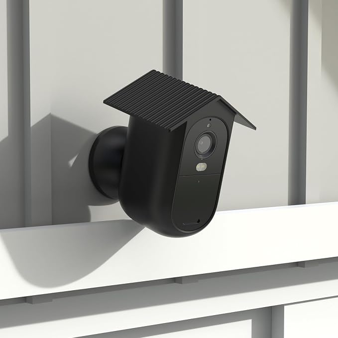 Holicfun Silicone Cover for Arlo Essential Outdoor Camera (2nd Gen) | Protective black skin, bridhouse design, adds extra protection, ideal for disguise, easy to install and remove - Image 7