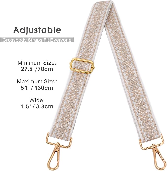 Replacement Purse Strap Shoulder Strap Adjustable Crossbody Strap for Women Crossbody Wide Shoulder Bag - Image 3
