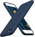 miracase Ultra Slim Designed for iPhone SE Case 2022(3rd Gen)/iPhone SE 2020 Case(2nd Gen)/iPhone 7 Case/iPhone 8 Case with Screen Protector, Multi-Color Silicone Shockproof Phone Case(Dark Blue) by Miracase
