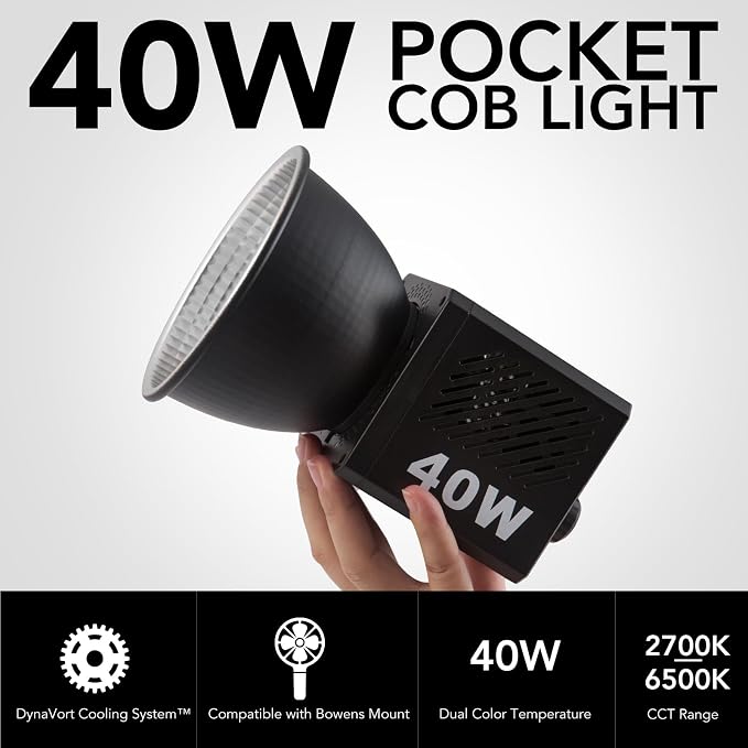 M60 Handle LED Video Light with Soft Box Protable Mini COB LED Bi-Color 2500-8500K CRI≥95 TLCI≥97 Built-in 3400mAh Battery Photo Studio Lights Vlog Shoot Fill Lighting 8 Scenes (M60 Handle lamp) - Image 2