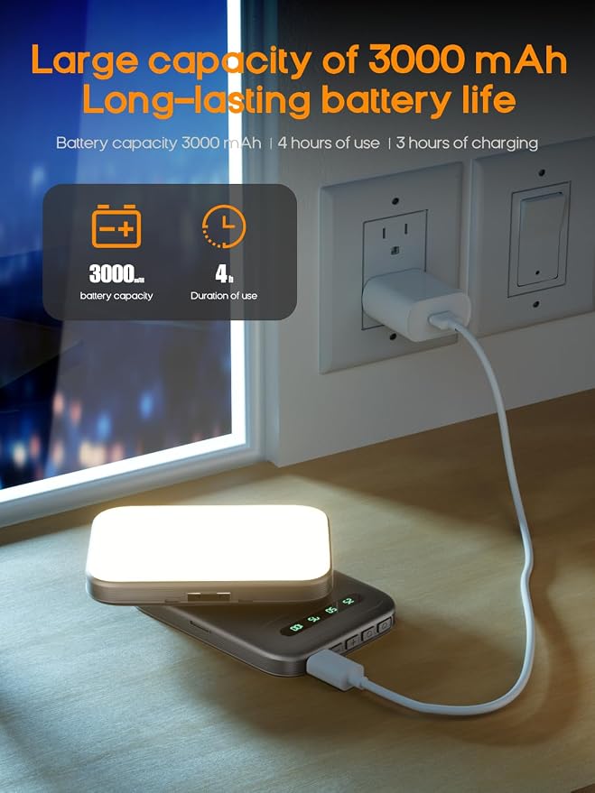 Selfie Light Rechargeable Phone Light Clip-On – Portable LED Selfie Light with 3 Color Modes & 10 Brightness Levels for iPhone, TikTok, Makeup, Vlogging, Live Streaming, Zoom - Image 3