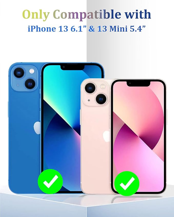 Camera Lens Protector Compatible for iPhone 13 & iPhone 13 Mini Camera Cover Premium 9H Tempered Glass [Anti-Scratch] 99.99% Transparency for iPhone 13 6.1 Inch & iPhone 13 Mini 5.4 Inch - Image 2