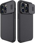 Mangix for iPhone 14 Pro Case with Camera Cover,Slim Fit Thin Polycarbonate Protective Shockproof Cover with Slide Camera Cover, Upgraded Case for Apple iPhone 14 Pro 6.1inch(Black) by Mangix