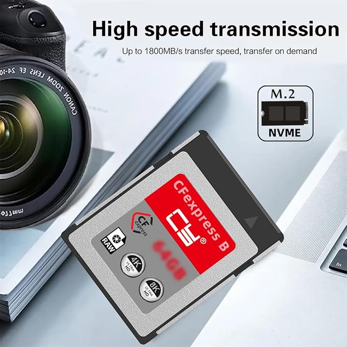 CFexpress Type-B 256GB Memory Card CFE CFB Adapter Compatible with XS Camera 8K RAW PCIe Expansion - Image 3