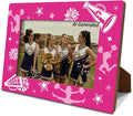 Pink Cheerleading Picture Frame for 4x6 Photo, Cheer Team Photo Frame with Easel Back, Desk Shelf Decor, Gift for Cheerleaders Coach Girls Team Senior Night End of Season by Unknown