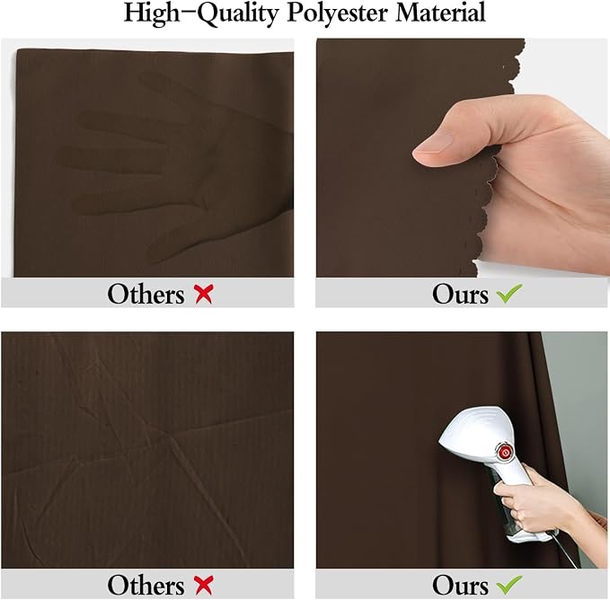 Brown Photography Backdrop for Photoshoot, Fabric 6x9ft | Polyester Studio Photo Backgrounds, Non Reflective, Easy to Hang, for Portrait Shoot, Product, Party Decor, Video Creation - Image 6