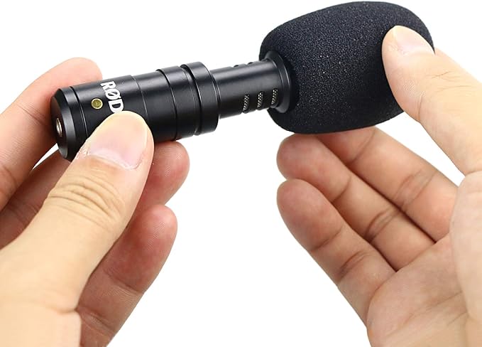 SUNMON VideoMicro Windscreen Foam Cover, Windscreen Pop Filter for Rode VideoMicro Me Mini-Shotgun Microphone (2 Pack) - Image 5