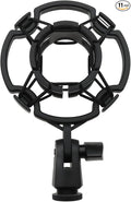 Universal Microphone Shock Mount for 42-46mm Mics, Professional Anti-Vibration Holder with 3/8" or M16 Thread, Compatible with Studio Condenser Microphone for Recording, Podcasting, Streaming by Unknown