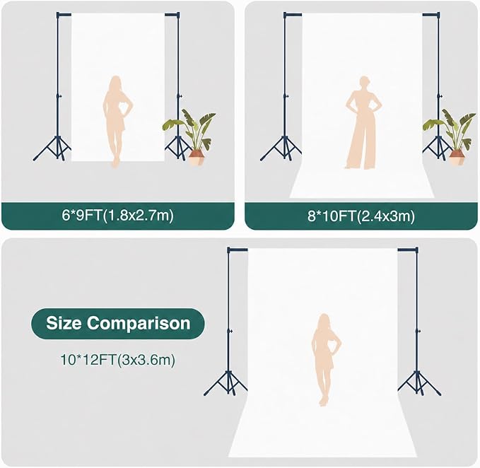 Kate White Photography Backdrop Solid White Photo Background for Portrait | Pure White Cloth For Portraits, Headshots, Product Photos, Videos, Streaming, Parties And Studio Shoots 8ft×10ft - Image 5