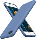 miracase Ultra Slim Designed for iPhone SE Case 2022(3rd Gen)/iPhone SE 2020 Case(2nd Gen)/iPhone 7 Case/iPhone 8 Case with Screen Protector, Multi-Color Silicone Shockproof Phone Case(Glass Blue) by Miracase