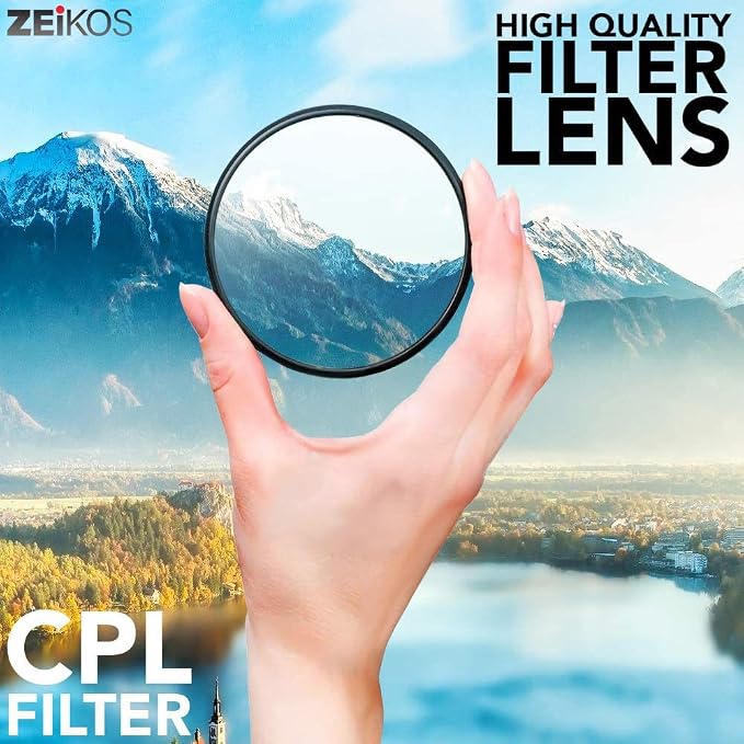 72mm Multi-Coated UV, CPL, FLD Professional Lens Filter Kit, Comes with Miracle Fiber Cloth and Carry Pouch, Accessory Kit for Lenses with a 72 mm Filter - Image 3