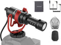 NEEWER VM10 Plug & Play Vlog Microphone for Camera, Mini Supercardioid Mic | 20-20KHz, Compatible with Sony Canon Nikon iPhone Samsung Android Tablet Mac, 3.5mm TRS, USB C OTG, Shock Mount, Windscreen by Neewer