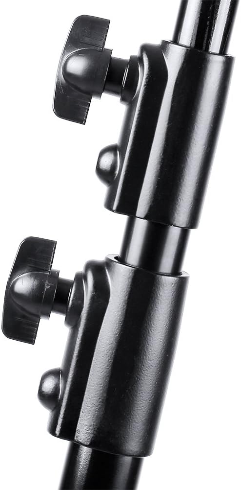 NEEWER PRO 9feet/260cm Spring Loaded Heavy Duty Photography Photo Studio Light Stands with 1/4" Screw & 5/8 Stud for Video, Portrait and Photography Lighting (2 Packs) | 2 Pack, Photo Studio Light Tripods, 1/4" Screw, 5/8 Stud, for Video, Portrait, and... - Image 4