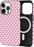 TPU Phone Case for iPhone 14 Pro Max, MagSafe Wireless Charging Compatible, Shockproof Slim Fit Protective Cover with Anti-Yellowing & Raised Camera Protection (Polka dot 4, iPhone 14 Pro Max) by Unknown