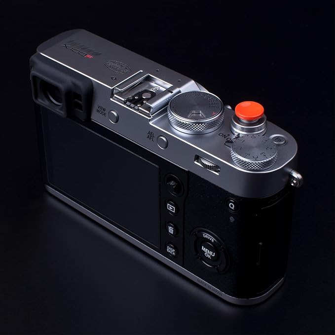 VKO Metal Soft Shutter Release Button | Delicate Camera Shutter Button Black Red Dark-red Orange 11mm Concave Surface(4 Pack) - Image 6