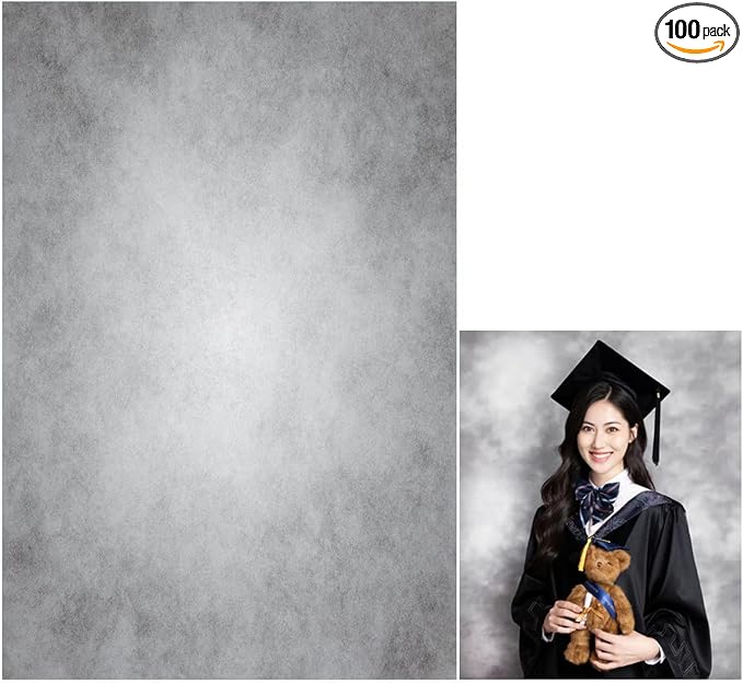 8x16ft Gray Abstract Photography Backdrops Grey Portrait Photo Studio Prop Background for Photographyer Ash Texture Backdrop for Party by HMTFOTO