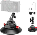 NEEWER 6" Suction Cup Camera Mount with Ball Head Magic Arm, 2 Pack, CA013 | Metal Car Mount for Camera/Action Camera/Phone, Air Pump Vacuum, On Car or Window Glass, 1/4" 3/8" Mounting Holes for ARRI by Neewer