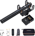 COMICA VM30 Wireless Shotgun Microphone with USB-C&3.5mm Output for Camera | Compatible with DSLR Cameras, Camcorders, PCs and Android Phones for Interviews, Podcasts and Video Creation by COMICA