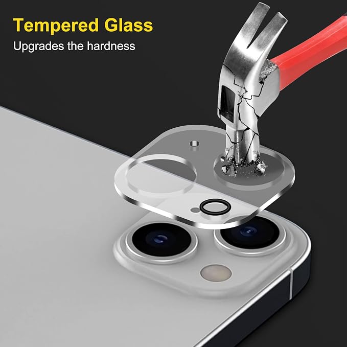 Camera Lens Protector (3 Pack) Compatible with iPhone 14& iPhone 14 Plus Camera Lens Cover Protection, HD Clear Anti-Scratch - Image 3