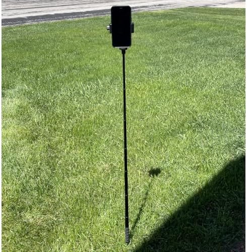 Golf Monopod Selfie Stick, 52" Adjustable Height Golf Phone Stand for Recording Swings, Golf Swing Analyzer Phone Holder for Training Aid, Easy to Install, Compatible with Smartphone & Action Camera - Image 3