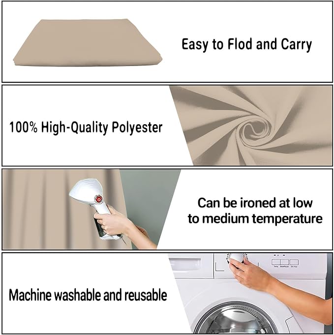 Beige Photography Backdrop for Photoshoot, Fabric 10x10ft | Polyester Studio Photo Backgrounds, Non Reflective, Easy to Hang, for Portrait Shoot, Product, Party Decor, Video Creation - Image 7