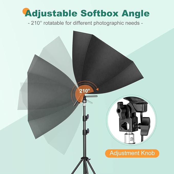 Torjim Softbox Lighting Kit - 30"X30" Professional Photography Lighting for Filming, Model Portrait, Product & Fashion Photography - Image 6