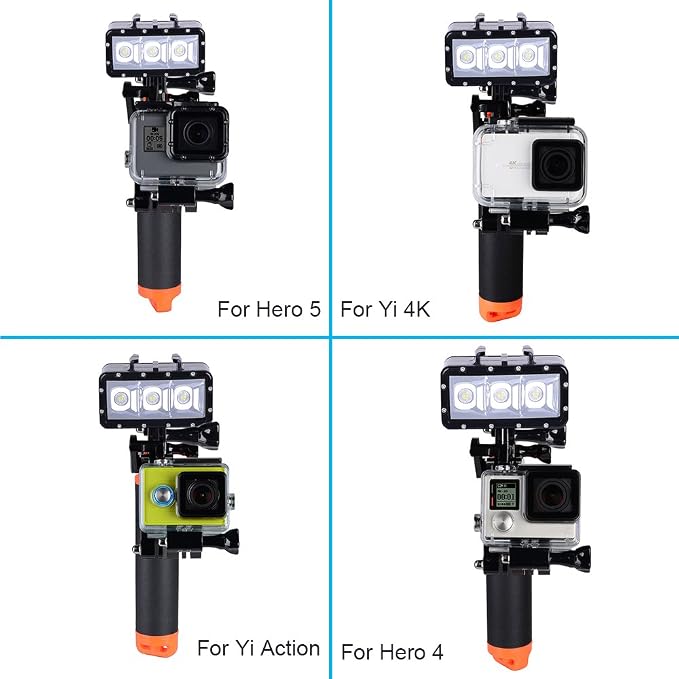 Suptig Trigger Waterproof Pistol Shutter Trigger Kit Floating Hand Grip for GoPro Hero 8 Hero 7 Hero 6 Black Gopro Hero 5 Hero 4 Hero 3+ Hero 3 Hero+LCD Yi Action Yi 4k Yi 4K+ Action SJCAM Cameras - Image 2