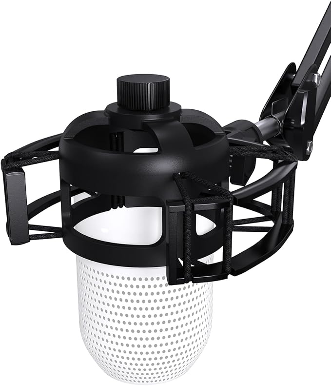 Custom Built for Razer Seiren Shock Mount, Elastic Suspension, Adapter | Anti-Vibration Elastic Suspension, Holder Clip & Screw Adapter. For Razer Seiren V3 Mini USB V2 Microphone, Ideal for Podcast by EtourAudio