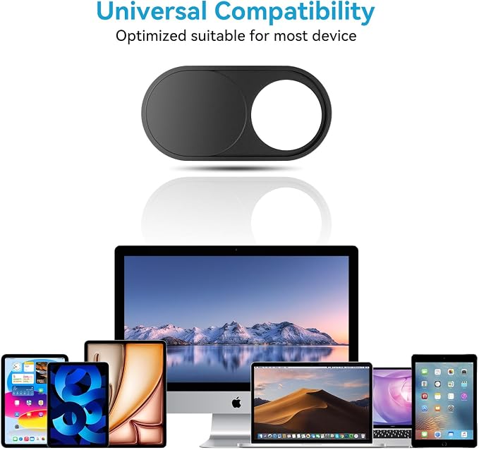 CloudValley Upgrade Webcam Camera Cover, [3-Pack] 0.023 inch Metal Camera Cover Slide | for Mac, iPad, MacBook Pro, MacBook Air, Laptops, PC/Computer, Tablets, Web Blocker Protect Your Privacy - Image 5