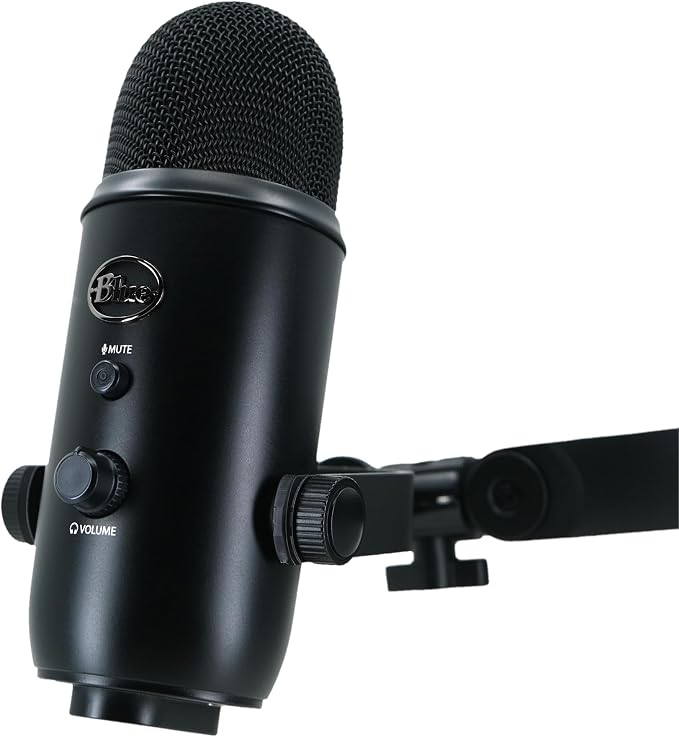 Blue Yeti Microphone Mount 3/8" Adapter, Boom Arm Attachment, Durable Mounting Threads, Microphone Holder, Slim Profile (Coffee) - Image 2