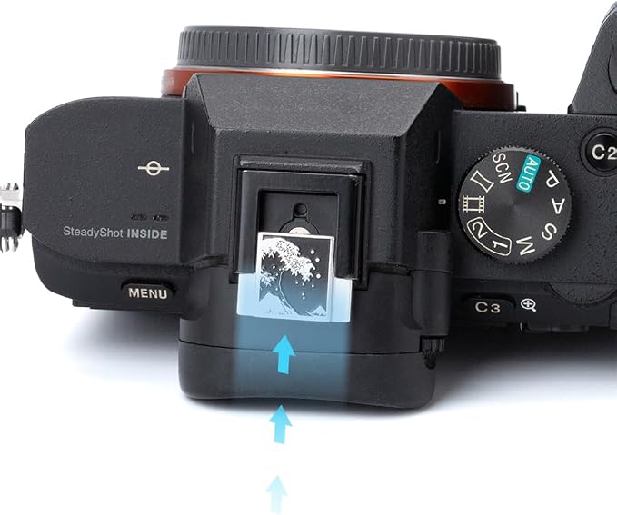 Kanagawa Wave Pattern Camera Hot Shoe Cover Shutter Button for Sony A1 A7C A7CR A7CII A7R A7M2 A7M3 A6700 A6600 A6500 A6400 A6300 (Aluminum Alloy-Set) - Image 5