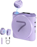 7RYMS WA2 Wireless Voice Amplifier Teacher with Magnetic Lavalier Mic | Noise Cancellation, Magnetic Charging Case, 23H Working, 164ft Range, Mini PA System for Teacher, Teaching, Tour Guide, Yoga by 7RYMS