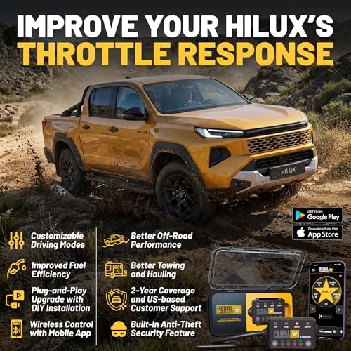 PEDAL COMMANDER for Toyota Hilux 2016-2026 Throttle Response Controller - Plug-and-Play, 4 Driving Modes, App Control, Throttle Controller Upgrade, Hilux TRD Parts - Image 2