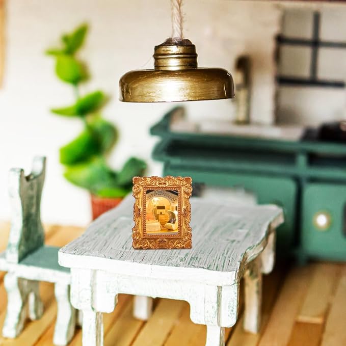 Toyvian Miniature Photo Frames, 15Pcs Dollhouse Decor Accessories | Tiny Picture Frames For Mini House Scenes, DIY Crafts And Creative Display Projects - Image 8