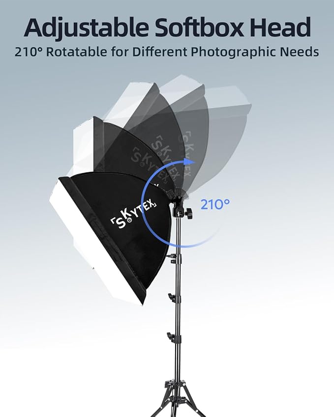 Softbox Lighting Kit 16x16in Soft Box 1Pack Upgrade 135W 2700-6400K 100V-240V E27 LEDBulb Continuous Photography Lighting,Photo Studio Light Equipment for Camera Shooting Video Recording - Image 8