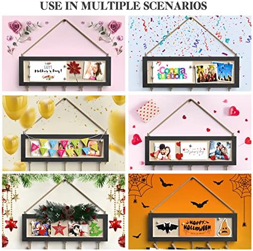 Bikoney Collage Picture Frame with Bulletin Board Photo Display - Black - Image 2