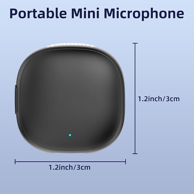 NPTCL Mini Wireless Microphone USB C for iPhone 17 16 15 iPad Android Phone | AI Noise Cancelling Clip on Lavalier Mic, 35H Charging Case, 328Ft Transmission for Video Recording Vlogging Podcasting - Image 8