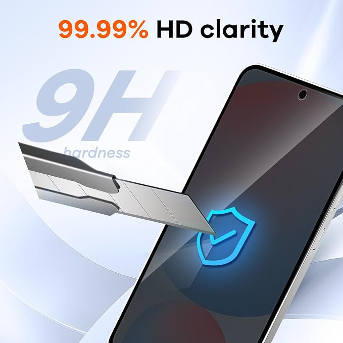 3+3 for Samsung Galaxy S23 FE 5G Privacy Screen Protector Camera Protector | 9H Tempered Glass Cell Phone Protector Camera Lens Protector - Image 6