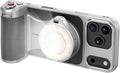 TELESIN Magnetic Master Grip & Flash Ligh Kit Universal for iPhone/MagSafe | Phone Camera Grip Creator Kit Built-in 3200mAh Wireless Charging - Bluetooth App Control [Case for iPhone 17 Pro] by telesin