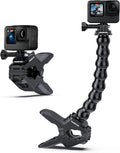 Camera Clamp Clip Mount Jaws Flex Gooseneck Accessories for GoPro | for Go Pro Hero 13 12 11 10 9 8 7 6 5 4 Session 3+ 3 2 1 Mission Max DJI Osmo AKASO Action Cameras by Sametop
